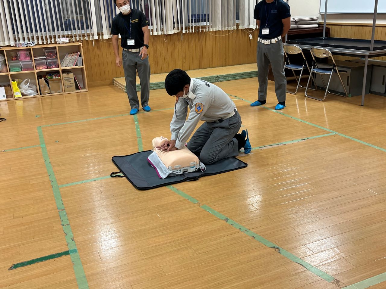 心臓押し方東温市職員