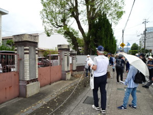 サロン　史跡巡り　勝山中学校　正門